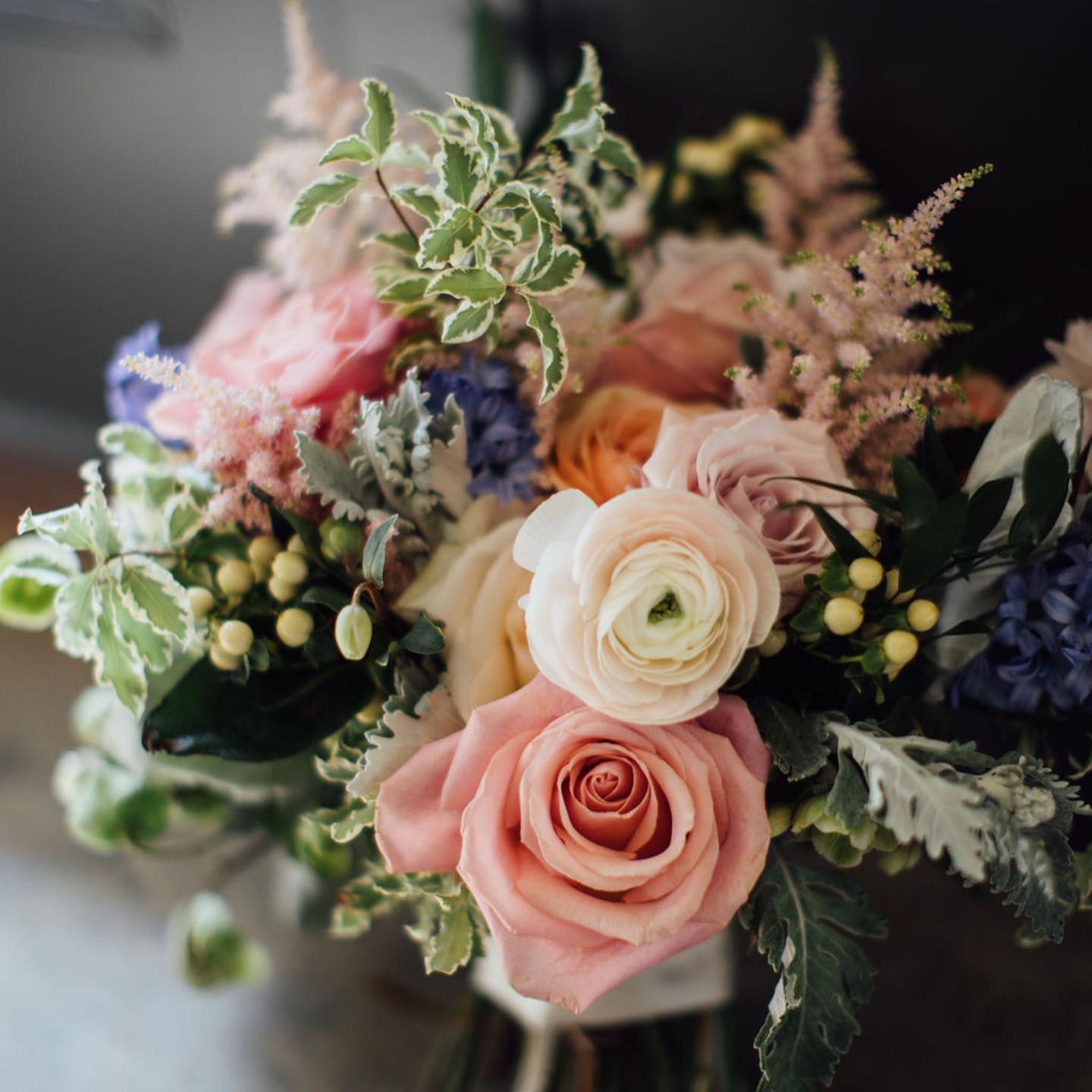 Bridal Bouquet with Pastel flowers